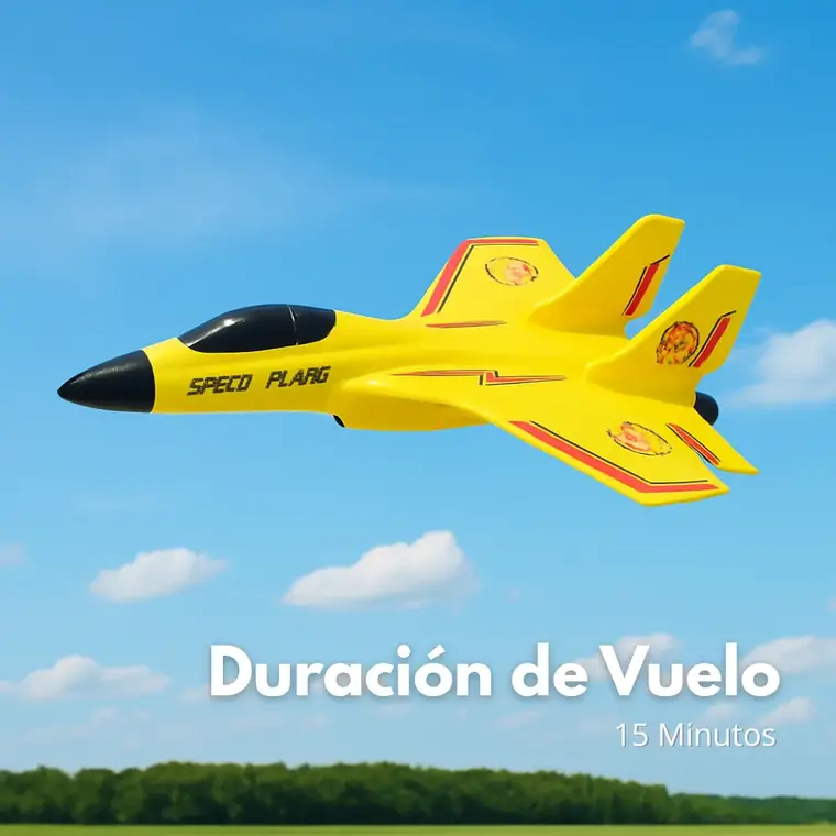 Avión a control remoto en acción 2