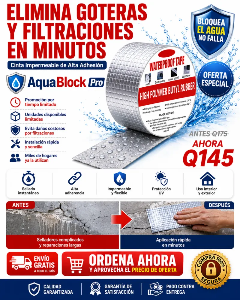 Cinta Impermeable AquaBlock Pro (5 metros)