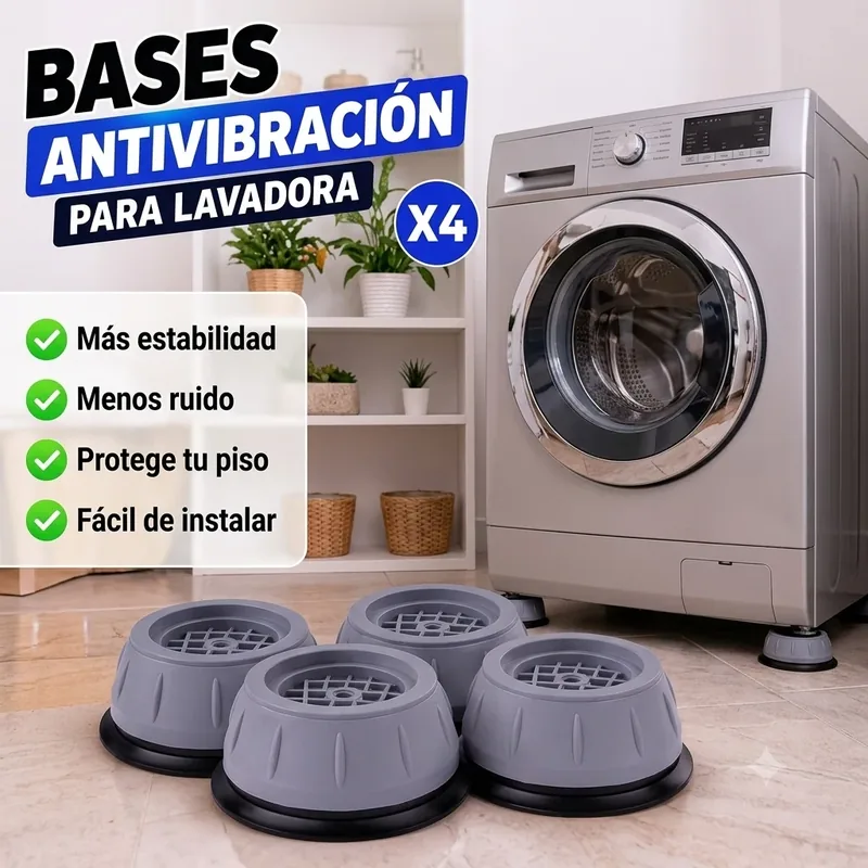 Set x4 Soportes Antivibración para Electrodomésticos