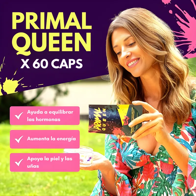 Primal Queen x 60 cápsulas — energía femenina, equilibrio hormonal y nutrición avanzada