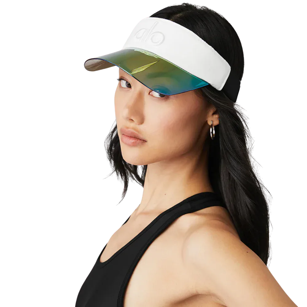 Visera ALO Negro — detalle del visor espejo