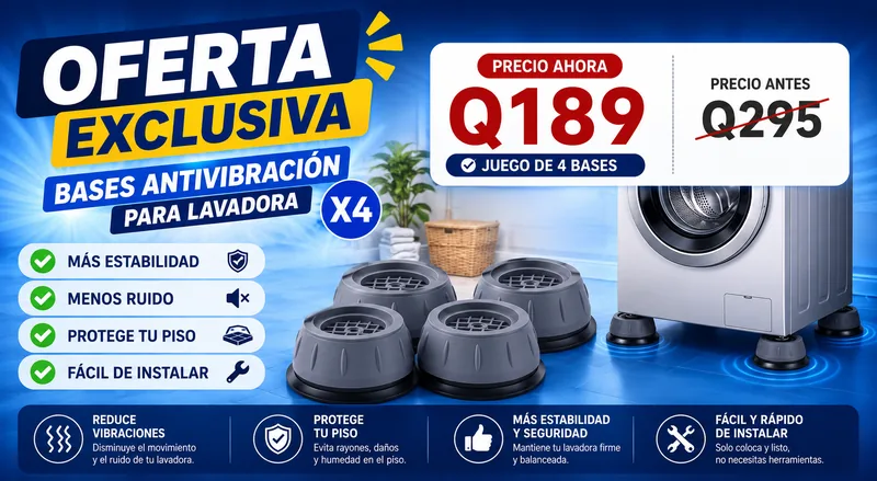 Oferta exclusiva Bases Antivibración x4 Q189 antes Q295
