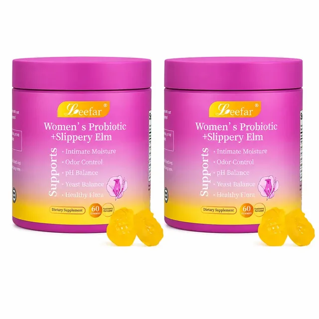Dos frascos de Women's Probiotic + Slippery Elm