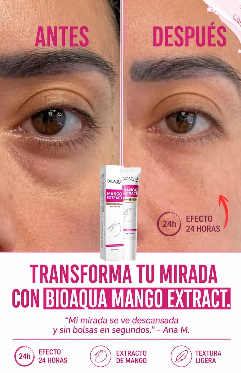 Resultados reales del contorno de ojos con Instant Eye Fix Bioaqua