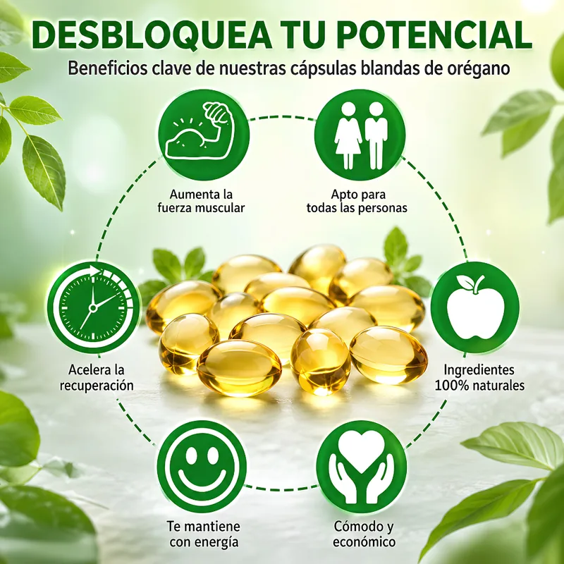 Beneficios clave de las cápsulas blandas de aceite de orégano