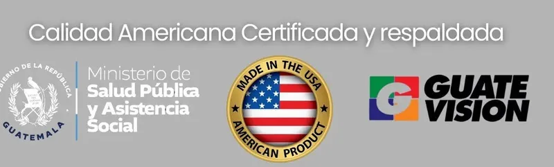Calidad americana certificada y respaldada — Made in USA