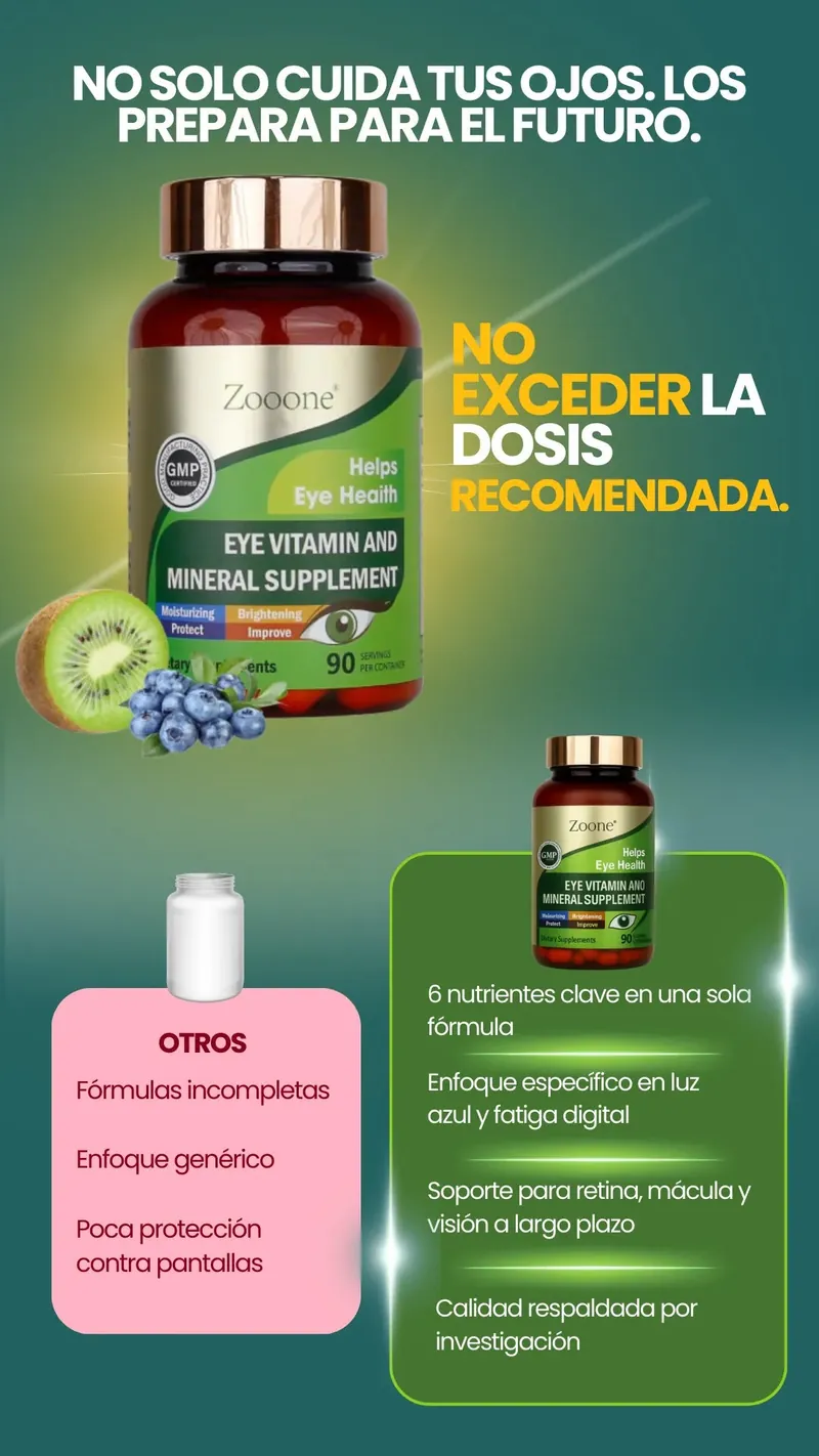 Zooone Vita Eyes: fórmula natural de calidad certificada para la salud visual