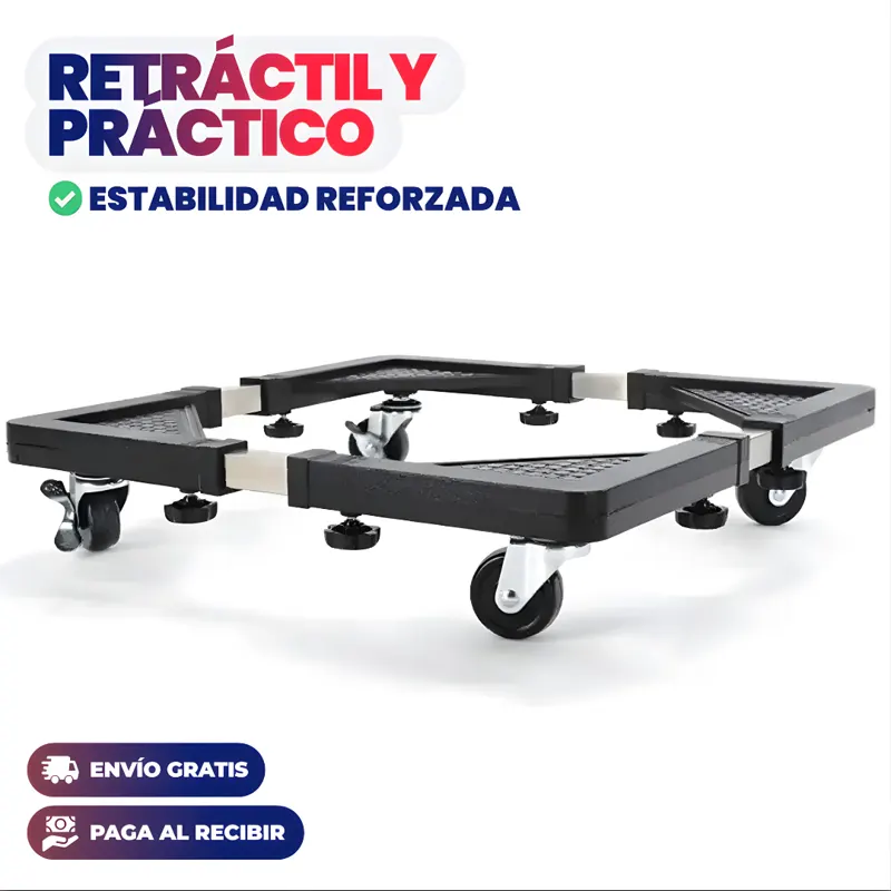 Base retráctil y práctica con estabilidad reforzada