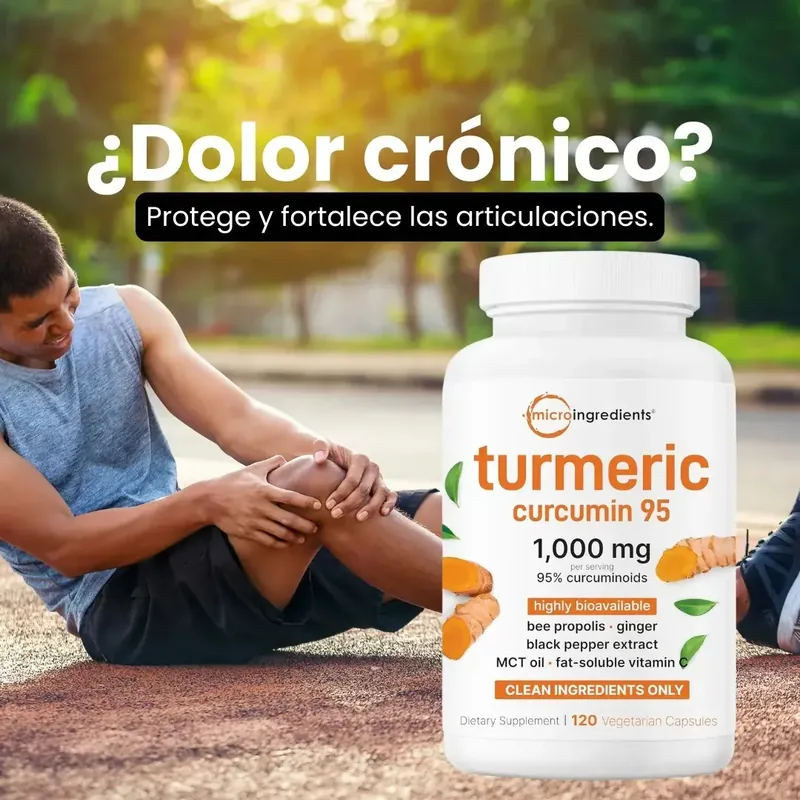 ¿Dolor crónico? Protege y fortalece las articulaciones con Turmeric Curcumin